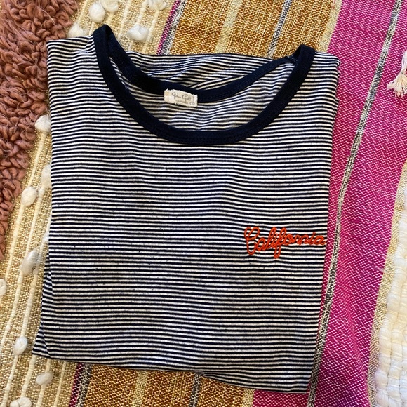 Brandy Melville/ John Galt Striped California tee - Picture 1 of 3